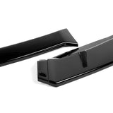 For 2009-2011 Honda Civic 4DR GT-Style PAINTED Black 3-Piece Front Bumper Body Spoiler Splitter Lip Kit