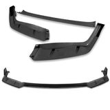 For 2009-2011 Honda Civic 4DR GT-Style Painted Black 3-Piece Front Bumper Body Spoiler Splitter Lip Kit with Free Gift