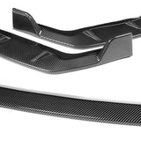 For 2009-2011 Honda Civic 4DR GT-Style Carbon Look 3-Piece Front Bumper Body Spoiler Splitter Lip Kit