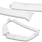 For 2009-2011 Honda Civic 4DR GT-Style PAINTED White 3-Piece Front Bumper Body Spoiler Splitter Lip Kit