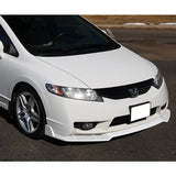 For 2009-2011 Honda Civic 4DR GT-Style Painted White 3-Piece Front Bumper Body Spoiler Splitter Lip Kit with Free Gift