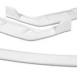 For 2009-2011 Honda Civic 4DR GT-Style PAINTED White 3-Piece Front Bumper Body Spoiler Splitter Lip Kit