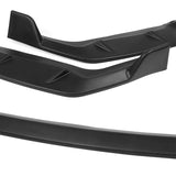 For 2009-2011 Honda Civic 4DR GT-Style Matte Black 3-Piece Front Bumper Body Spoiler Splitter Lip Kit with Free Gift