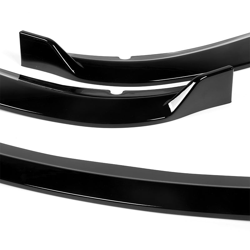 HDC Autosports Front Bumper Lip Splitter – Matt Black, 3-Piece, Fits Dodge Charger SXT 2015-2023