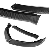 2015-2023 Dodge Charger SXT Carbon Look 3-Piece Front Bumper Body Spoiler Splitter Lip Kit
