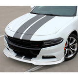2015-2023 Dodge Charger SXT Painted White 3-Piece Front Bumper Body Spoiler Splitter Lip Kit