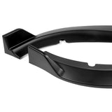 2015-2023 Dodge Charger SXT Unpainted Matte Black 3-Piece Front Bumper Body Spoiler Splitter Lip Kit with License Plate Lights