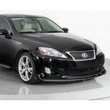 2009-2010 Lexus IS250 IS350 GT-Style Painted Black 3-Piece Front Bumper Body Spoiler Splitter Lip Kit