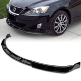 2009-2010 Lexus IS250 IS350 GT-Style Painted Black 3-Piece Front Bumper Body Spoiler Splitter Lip Kit