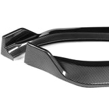 2009-2010 Lexus IS250 IS350 GT-Style Carbon Look 3-Piece Front Bumper Body Spoiler Splitter Lip Kit with Leather Keychain Set