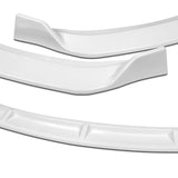 2009-2010 Lexus IS250 IS350 GT-Style Painted White 3-Piece Front Bumper Body Spoiler Splitter Lip Kit with Leather Keychain Set