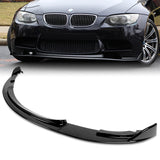 2008-2013 BMW E90 E92 E93 M3 Painted Black 3-Piece Front Bumper Body Spoiler Splitter Lip Kit