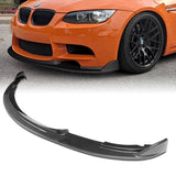 2008-2013 BMW E90 E92 E93 M3 Carbon Look 3-Piece Front Bumper Body Spoiler Splitter Lip Kit with Vinyl Hood Sticker