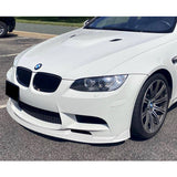 2008-2013 BMW E90 E92 E93 M3 Painted White 3-Piece Front Bumper Body Spoiler Splitter Lip Kit