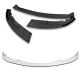 2008-2013 BMW E90 E92 E93 M3 Painted White 3-Piece Front Bumper Body Spoiler Splitter Lip Kit