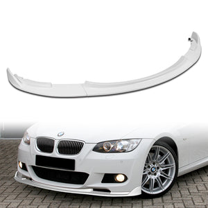 2008-2013 BMW E90 E92 E93 M3 Painted White 3-Piece Front Bumper Body Spoiler Splitter Lip Kit