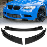 2008-2013 BMW E90 E92 E93 M3 Unpainted Matte Black 3-Piece Front Bumper Body Spoiler Splitter Lip Kit