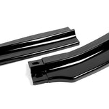 2008-2015 Mitsubishi Evolution X R-Style Painted Black 3-Piece Front Bumper Body Spoiler Splitter Lip Kit