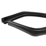 2008-2015 Mitsubishi Evolution X R-Style Unpainted Black 3-Piece Front Bumper Body Spoiler Splitter Lip Kit with Lanyard Set