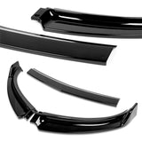 2007-2009 Infiniti G35 G37 4DR GT-Style Painted Black 3-Piece Front Bumper Body Spoiler Splitter Lip Kit