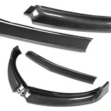 2007-2009 Infiniti G35 G37 4DR GT-Style Carbon Look 3-Piece Front Bumper Body Spoiler Splitter Lip Kit