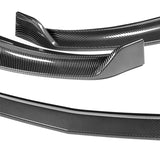 2007-2009 Infiniti G35 G37 4DR GT-Style Carbon Look 3-Piece Front Bumper Body Spoiler Splitter Lip Kit