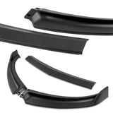 2007-2009 Infiniti G35 G37 4DR GT-Style Unpainted Matte Black 3-Piece Front Bumper Body Spoiler Splitter Lip Kit