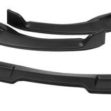2003-2007 Infiniti G35 Coupe GT-Style Unpainted Matte Black 3-Piece Front Bumper Body Spoiler Splitter Lip Kit