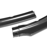 2009-2015 Mitsubishi Lancer GT GTS RA-Style Carbon Look 3-Piece Front Bumper Body Spoiler Splitter Lip Kit