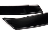 2019-2021 Mazda 6 Atenza Painted Black 3-Piece Front Bumper Body Spoiler Splitter Lip Kit with Carbon Fiber Emblem