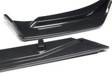 2019-2021 Chevrolet Malibu Carbon Style 3-Piece Front Bumper Body Spoiler Splitter Lip Kit