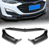 2019-2021 Chevrolet Malibu Carbon Style 3-Piece Front Bumper Body Spoiler Splitter Lip Kit