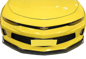 2016-2018 Chevy Camaro ZL1 Style Carbon Look 3-Piece Front Bumper Body Spoiler Splitter Lip Kit