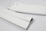 2016-2018 Chevy Camaro ZL1 Style Painted White 3-Piece Front Bumper Body Spoiler Splitter Lip Kit with Vinyl Decal