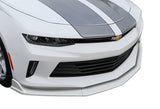 2016-2018 Chevy Camaro ZL1 Style Painted White 3-Piece Front Bumper Body Spoiler Splitter Lip Kit with Vinyl Decal