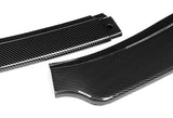 For 2014-2016 Lexus IS Base Carbon Style Front Bumper Body Kit Spoiler Lip 3PCS with Screw Bolt Cap Covers