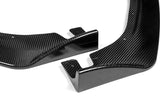 2014-2016 Lexus IS Base Real Carbon Fiber Front Bumper Body Kit Spoiler Lip 3PCS