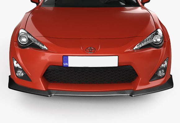 2013-2016 Scion FR-S/Toyota 86 CS-Style Carbon Look 3-Piece Front Bumper Body Spoiler Splitter Lip Kit