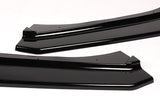 For 2017-2020 Subaru BRZ JDM CS-Style Painted Black Front Bumper Body Spoiler Lip 3 pcs