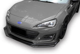 For 2017-2020 Subaru BRZ JDM CS-Style Carbon Look Front Bumper Body Spoiler Lip 3 pcs