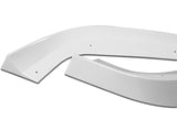 2012-2014 Mercedes C-Class W204 Painted White 3-Piece Front Bumper Body Spoiler Splitter Lip Kit with Leather Keychain