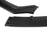 2018-2021 Infiniti Q50 Sport Unpainted Black Front Bumper Body Kit Lip 3PCS with License Plate Frame