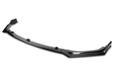 2018-2021 Infiniti Q50 Premium Painted Black 3-Piece Front Bumper Body Spoiler Splitter Lip Kit with Screw Bolt Cap Set
