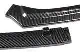 2018-2021 Infiniti Q50 Premium Carbon Look 3-Piece Front Bumper Body Spoiler Splitter Lip Kit