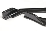 2018-2021 Infiniti Q50 Premium Carbon Look 3-Piece Front Bumper Body Spoiler Splitter Lip Kit with Screw Bolt Cap Set