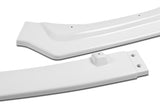2018-2021 Infiniti Q50 Premium Painted White 3-Piece Front Bumper Body Spoiler Splitter Lip Kit with Screw Bolt Cap Set