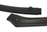2018-2021 Infiniti Q50 Premium Unpainted Matte Black 3-Piece Front Bumper Body Spoiler Splitter Lip Kit with Screw Bolt Cap Set