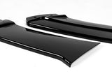 2013-2018 Chevrolet Malibu Painted Black 3-Piece Front Bumper Body Spoiler Splitter Lip Kit with Vinyl Decal