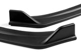 2013-2018 Chevrolet Malibu Unpainted Matte Black 3-Piece Front Bumper Body Spoiler Splitter Lip Kit with Vinyl Decal