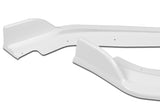 2017-2022 Infiniti Q60 Coupe Painted White V-Style 3-Piece Front Bumper Body Spoiler Splitter Lip Kit